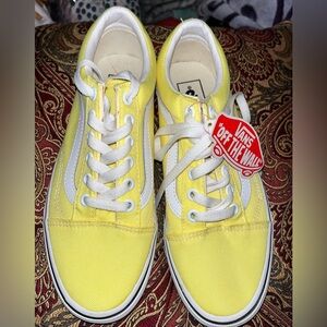 Yellow women size 7 vans. Brand new, never worn.